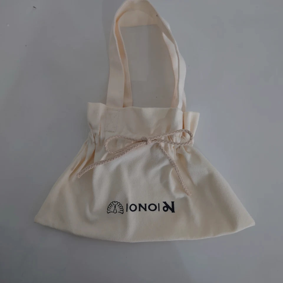 Wholesale 100pcs/lot Custom Logo Printed Reusable Cotton Canvas Drawstring Tote Bag with Bowknot Cosmetic Gift Jewelry Packaging
