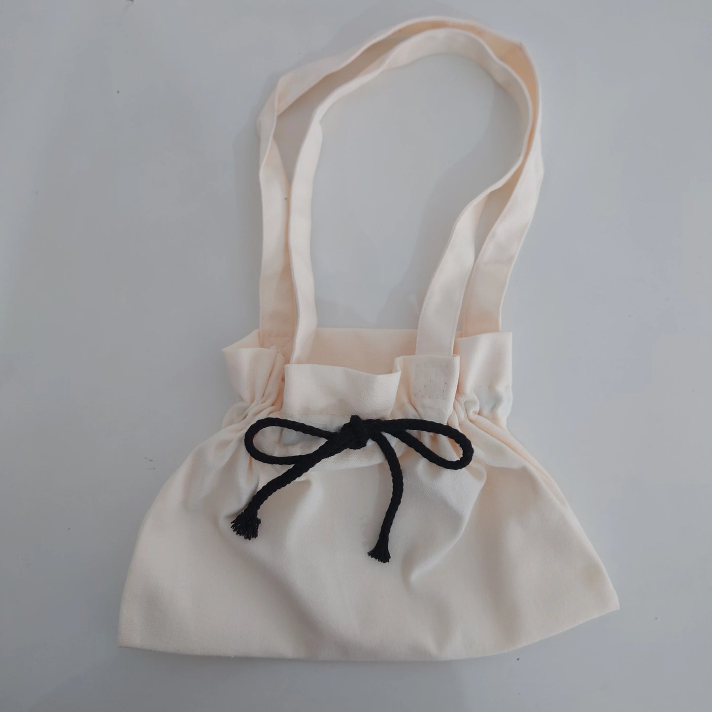 Wholesale 100pcs/lot Custom Logo Printed Reusable Cotton Canvas Drawstring Tote Bag with Bowknot Cosmetic Gift Jewelry Packaging